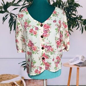 🌷Jon & Anna🌷 Contemporary Floral Blouse
